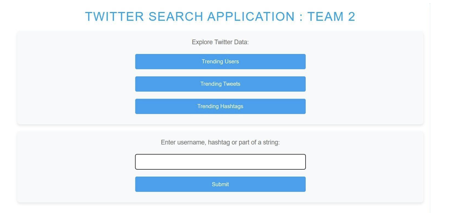 Twitter Search Application